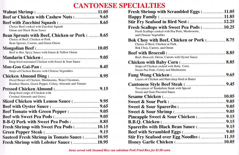 crown hotel lockerbie chinese menu